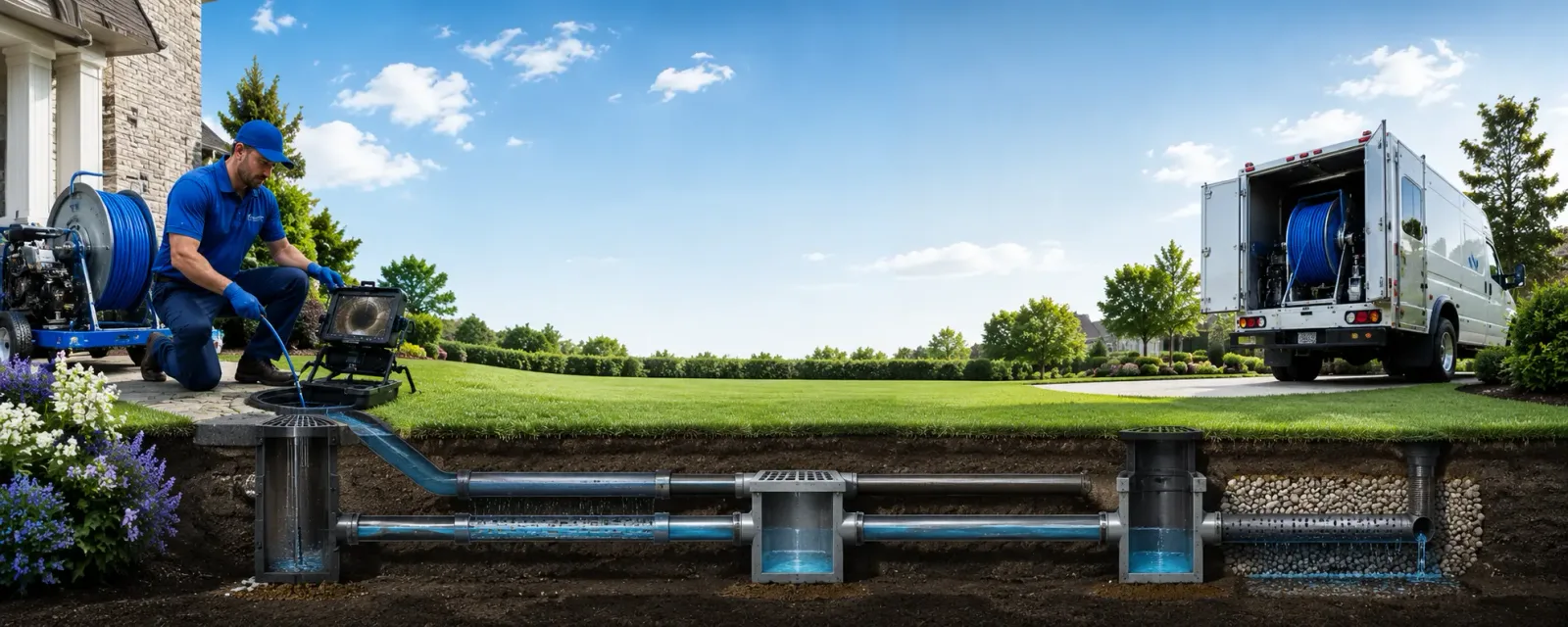 Outdoor drain cleaning information for Eland, WI